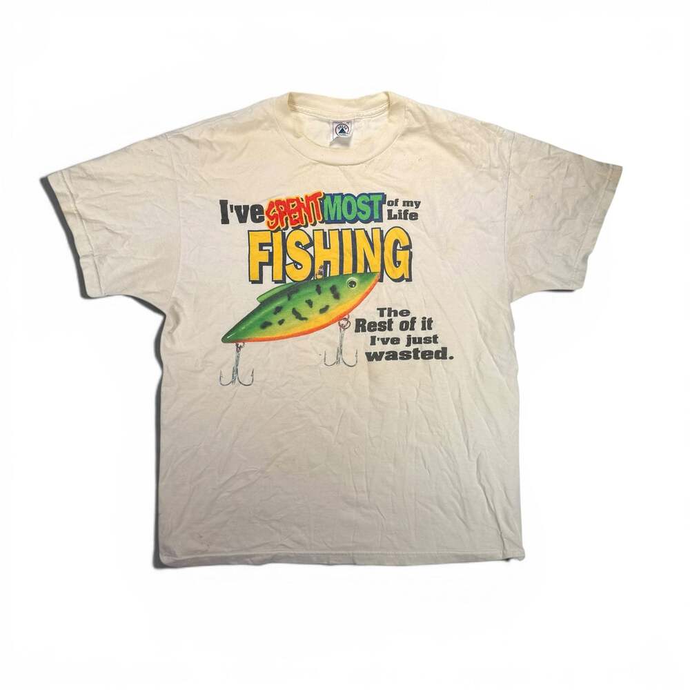 Vintage Delta Pro Weight Fishing Graphic T-Shirt Size L